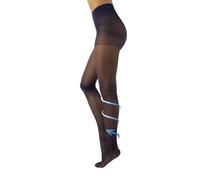 CALZITALY Medias de Descanso, Panty Compresión Fuerte Factor 10 mm/Hg | 70 DEN | Negro, Natural, Azúl | S, M, L, XL | Calcetería Italiana (L, Azul Marino)