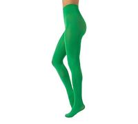 CALZITALY Medias De Invierno | Pantys Tupidos De Colores | 80 Den | S, M, L, XL, XXL, 3XL,4XL | Calcetería Italiana (L, Green Apple)
