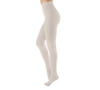 CALZITALY Medias De Invierno | Pantys Tupidos De Colores | 80 Den | S, M, L, XL, XXL, 3XL,4XL | Calcetería Italiana (L, Blanco Roto)