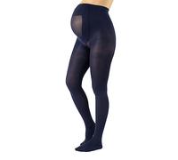 CALZITALY Medias Invernales Premama, Panty Para Futura Mama, 100 DEN | Negro, Amarillo, Naranja, Verde, Rosa | S, M, L, XL, XXL, 3XL, 4XL | Calcetería Italiana (4XL, Azul Marino)
