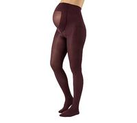 CALZITALY Medias Invernales Premama, Panty Para Futura Mama, 100 DEN | Negro, Amarillo, Naranja, Verde, Rosa | S, M, L, XL, XXL, 3XL, 4XL | Calcetería Italiana (3XL, Color Vino)