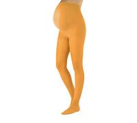 CALZITALY Medias Invernales Premama, Panty Para Futura Mama, 100 DEN | Negro, Amarillo, Naranja, Verde, Rosa | S, M, L, XL, XXL, 3XL, 4XL | Calcetería Italiana (XL, Amarillo-Ocre)