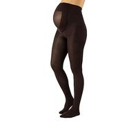 CALZITALY Medias Invernales Premama, Panty Para Futura Mama, 100 DEN | Negro, Amarillo, Naranja, Verde, Rosa | S, M, L, XL, XXL, 3XL, 4XL | Calcetería Italiana (3XL, Marón)
