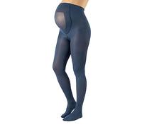 CALZITALY Medias Invernales Premama, Panty Para Futura Mama, 100 DEN | Negro, Amarillo, Naranja, Verde, Rosa | S, M, L, XL, XXL, 3XL, 4XL | Calcetería Italiana (M, Azúl-Jeans)