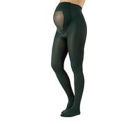 CALZITALY Medias Invernales Premama, Panty Para Futura Mama, 100 DEN | Negro, Amarillo, Naranja, Verde, Rosa | S, M, L, XL, XXL, 3XL, 4XL | Calcetería Italiana (M, Verde Botella)