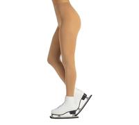 CALZITALY Medias patinaje mujer, medias skating, medias patinaje artístico, medias opacas mujer, 80 den, roller, hielo, fabricadas en Italia, Skin, S