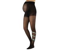 CALZITALY, Medias premama, Pantimedias de descanso para Futuras Mamas, Medias Maternidad 8 mm/Hg, 20 DEN, S, M, L, XL, MADE IN ITALY (S, Negro)