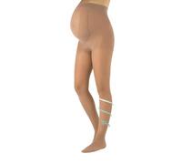 CALZITALY, Medias premama, Pantimedias de descanso para Futuras Mamas, Medias Maternidad 8 mm/Hg, 20 DEN, S, M, L, XL, MADE IN ITALY (XL, Powder)