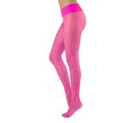 CALZITALY Medias Sin Costuras | Medias Semi Transparentes | Pantys 15 DEN | Natural, Negro, Azúl | S, M/L, L/XL | Calcetería Italiana | (XXL, Fuxia)