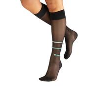 CALZITALY PACK 1/2 Calcetines medicos a compresión graduata fuerte, Medias hasta las Rodialla elásticas y graduadas, 140 DEN | 18-22 mm/Hg | CALCETERÍA ITALIANA (Negro, L/XL)