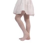 CALZITALY PACK 1/2 Medias Para Niña, Panty Con Estampado Floral - 40 DEN | Marfil, Blanco | 2-3, 4-6, 6-8, 8-10, 10-12, 12-14 Años | CALCETERÍA ITALIANA (2/3 Años, Blanco)