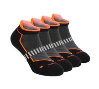 CALZITALY Pack 2-3-6 Pares Calcetines de Deporte Tobilleros Media Caña Acolchados para Ciclismo, Running, Tenis, Padel - Made in Italy (43-46, 2 Pares Tobilleros: Naranja)