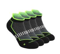 CALZITALY Pack 2-3-6 Pares Calcetines de Deporte Tobilleros Media Caña Acolchados para Ciclismo, Running, Tenis, Padel - Made in Italy (39-42, 2 Pares Tobilleros: Verde)