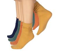 CALZITALY PACK 4/5 PARES Calcetines sin Puño Elástico, Mini Medias Opacas, Calcetines Rombos | Made in Italy (Talla única, 4 Pares Cream Gold + Mint Green + Cognac + Navy)