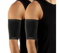 CALZITALY Protector Picc Brazo, Protector Sensor Glucosa, Cubre Picc, Potector Cateter Picc Medidor de Glucosa, PICC, MADE IN ITALY (2 Piezas Negras, 3)