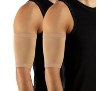 CALZITALY Protector Picc Brazo, Protector Sensor Glucosa, Cubre Picc, Potector Cateter Picc Medidor de Glucosa, PICC, MADE IN ITALY (2 Piezas Natural, 2)