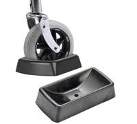 Calzo de goma resistente para rueda de gato para estabilizador, evita que rueden en suelo blando, compatible con remolques de RV, remolques de barco, campistas emergentes, ruedas giratorias giratorias