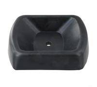 Calzo de rueda de gato, 2 piezas de goma resistente para ruedas de remolque, tapón de muelle de 6 pulgadas para estabilidad y estacionamiento seguro (1 unidad)