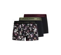 Calzoncillo boxer 'JACFlower' Hombre JACK & JONES S verde / rojo vino / negro / blanco