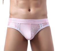 Calzoncillo de Hombre Ropa Interior Transpirable Suave Bikini Alta Elasticidad Bañador Tanga Slip Corto Ajustado Mini Slip Bañador Thong Trunks Baño de Verano Elástico Tiro Bajo