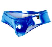 Calzoncillo y tanga eróticos de cuero y látex para hombre marca CUT4MEN CUT4MEN - CHEEKY BRIEF AZUL L