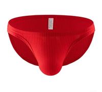 Calzoncillos Ajustados Hombre Sudoración Rápida Diario | para mezcla algodón para peinado, cintura elástica para suave, minimiza opresión, ideal uso diario(Red M)