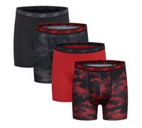 Calzoncillos b?xer de alto rendimiento para ni?o de New Balance, paquete de 4, con im?n P