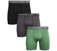 Calzoncillos b xer Reebok Performance para hombre, de secado r pido, absorbentes de humedad, talla XL, color verde salvia, gris y negro (paquete
