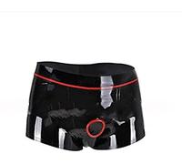 Calzoncillos Bóxer De Látex De Goma Hechos A Mano Para Hombres, Bragas Ajustadas Con Anillo De Orificio Delantero, Ropa Interior Para Hombres,Como Lo,S