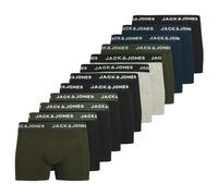 JACK & JONES Calzoncillos bóxer Benja Solid Trunk para Hombre (Paquete de 12)