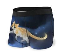 Calzoncillos bóxer para Hombre Cat and Fish in The Sky Fly Front con Bolsa de Ropa Interior