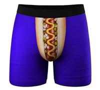 Calzoncillos bóxer para hombre de algodón, ropa interior divertida, con impresión 3D, calzoncillos sexi, hipster, transpirables, suaves, sin rasguños, pantalones cortos de bolsillo, ropa interior