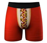 Calzoncillos bóxer para hombre de algodón, ropa interior divertida, con impresión 3D, calzoncillos sexi, hipster, transpirables, suaves, sin rasguños, pantalones cortos de bolsillo, ropa interior