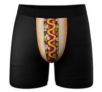 Calzoncillos bóxer para hombre de algodón, ropa interior divertida, con impresión 3D, calzoncillos sexi, hipster, transpirables, suaves, sin rasguños, pantalones cortos de bolsillo, ropa interior