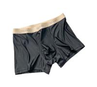 Calzoncillos bóxer para hombre Ice Silk transpirables elásticos L-4XL (negro 2XL)