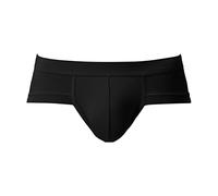 Calzoncillos bóxer para hombre, ropa interior sexy corta, calzoncillos de color sólido, cómodos bolsillos grandes, pantalones cortos retro, ropa interior para hombre, un regalo para mi novio, Negro