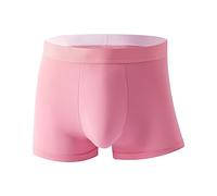 Calzoncillos bóxer para hombre sin rascar las notas calzoncillos hombres ropa interior de algodón sin picazón etiqueta para deportes 2025, Rosa., XXL