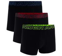 Under Armour Boxerjock® - Ropa interior de algodón para hombre y hombre, 7,62 cm, paquete de 3, Negro / Negro / Negro, L