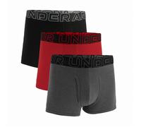 Calzoncillos bóxer para hombre Under Armour M UA Perf Cotton 3in Talla: XXL / Color: gris/rojo
