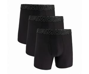 Calzoncillos bóxer para hombre Under Armour UA Performance Tech Mesh - Solid 6in 3PK Talla: S / Color: negro