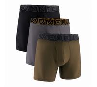 Calzoncillos bóxer para hombre Under Armour UA Performance Tech Mesh - Solid 6in 3PK Talla: S / Color: verde