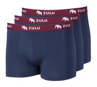Calzoncillos bóxer para hombre Zulu Bambus 210 4in 3-pack Talla: S / Color: azul/rojo