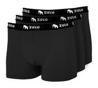 Calzoncillos bóxer para hombre Zulu Bambus 210 4in 3-pack Talla: S / Color: negro