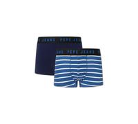 Pepe Jeans Stripes LR Tk 2P Trunks, Azul (Dark Blue), S para Hombre