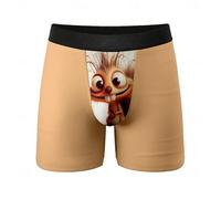 Calzoncillos Boxer,Ropa Interior De Hombre De AlgodóN Estampado De Dibujos Animados Youth Cintura Media Head Pantalones Cortos para Hombres