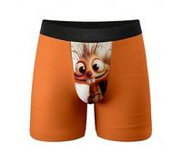 Calzoncillos Boxer,Ropa Interior De Hombre De AlgodóN Estampado De Dibujos Animados Youth Cintura Media Head Pantalones Cortos para Hombres