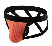 Calzoncillos bóxer ropa interior sexy, tanga sexy para hombres, ropa interior comestible para hombre, naranja, L