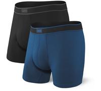Calzoncillos bóxer Saxx Daytripper Comfort Str Boxer Brf Fly 2Pcs Talla: L / Color: negro/azul