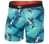 Calzoncillos bóxer Saxx Multi-Sport Mesh Boxer Brief Fly Talla: L / Color: azul claro