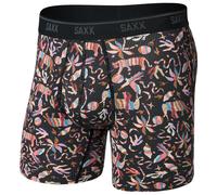 Calzoncillos bóxer Saxx Quest Quick Dry Mesh Boxer Brief Fly Talla: L / Color: negro/rosa